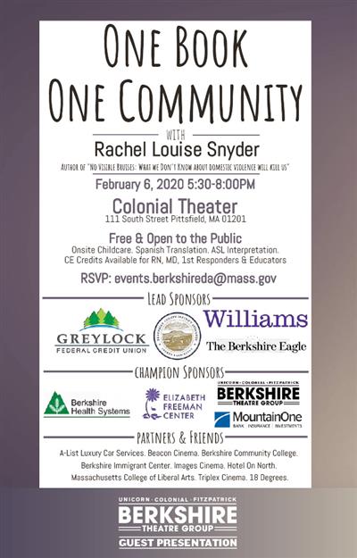 One Book, One Community with Rachel Louise Snyder