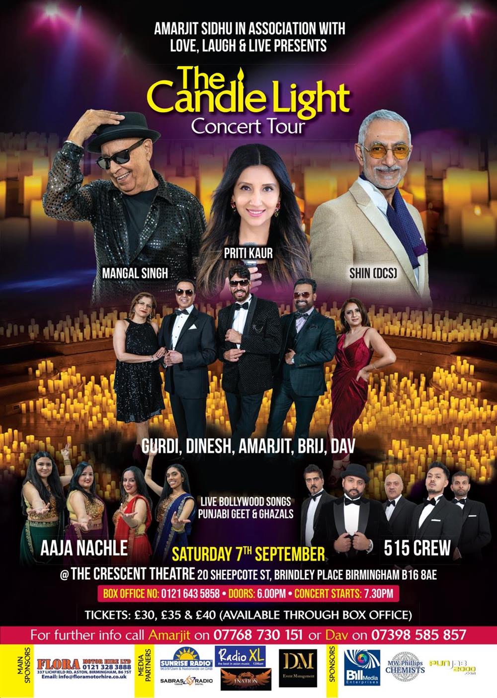 Candlelight Concert (Bollywood Songs, Punjabi Geet, Ghazals)