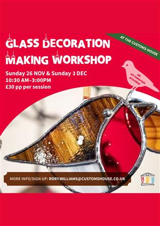 Poster for Glass Decoration Making Workshop