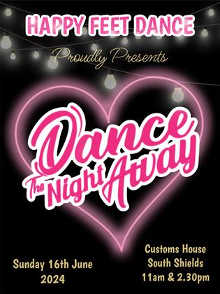 Poster for Happy Feet Dance present Dance the Night Away