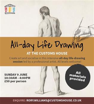 Poster for All-Day Life Drawing