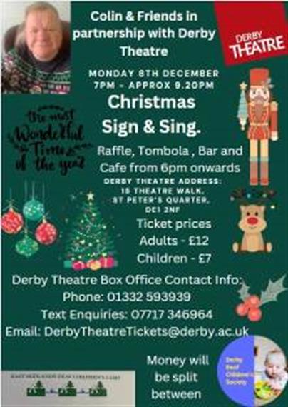 Colin & Friends in Partnership with Derby Theatre Presents Christmas Sign & Sing [2025]