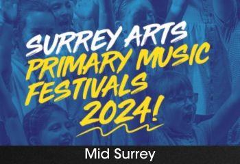 Promotional image of Surrey Arts Primary Schools Music Festival - Mid Surrey