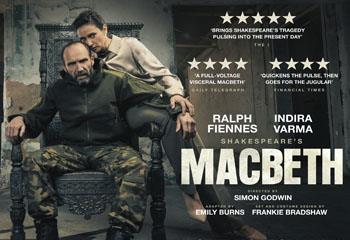 Promotional image of Macbeth Screening Starring Ralph Fiennes & Indira Varma
