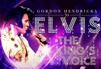 Promotional image of The King’s Voice – starring Gordon Hendricks as Elvis 2025