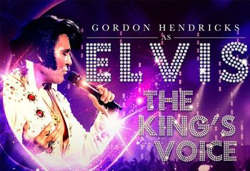 Promotional image of The King's Voice - Starring Gordon Hendricks as Elvis