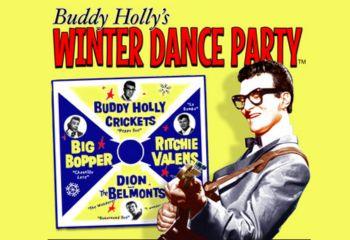Promotional image of Buddy Holly’s Winter Dance Party 65th Anniversary Show