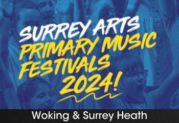 Promotional image of Surrey Arts Primary Schools Music Festival - Woking & Surrey Heath
