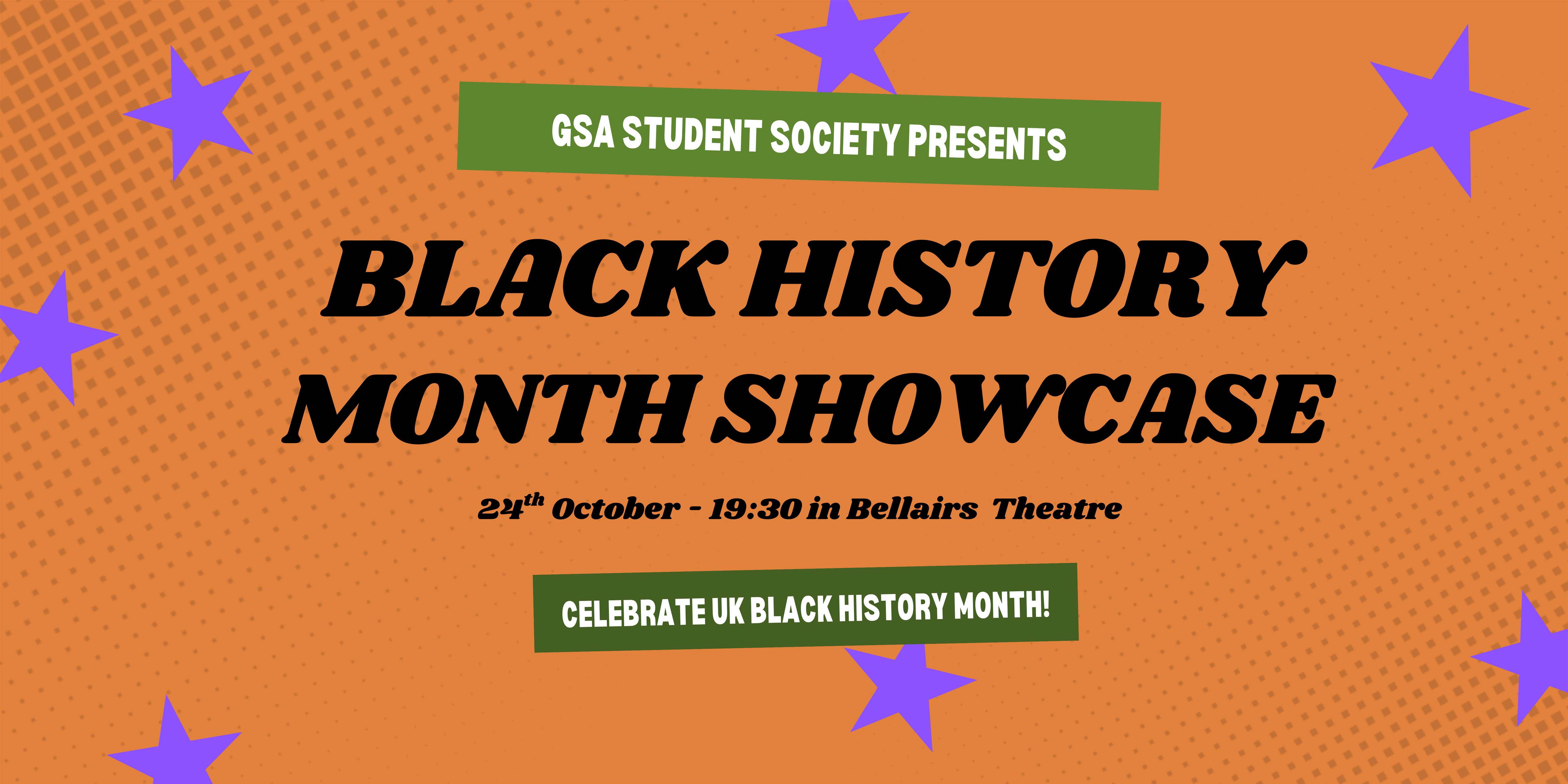 GSA Student Society presents - Black History Month Showcase