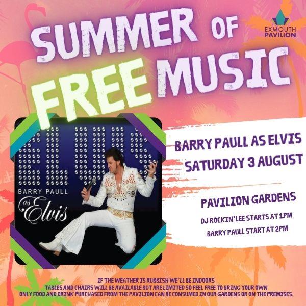 FREE EVENT – Barry Paull as Elvis 