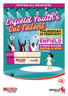 poster or flyer advertising event Enfield Youth\'s Got Talent