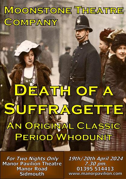 Promotional image for Death of a Suffragette