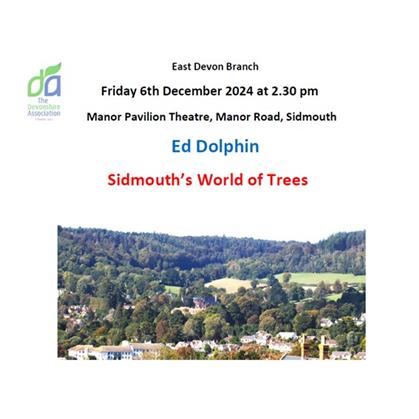 Flyer for Ed Dolphin - Sidmouth's World of Trees