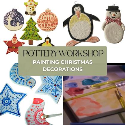 Flyer for Painting Ceramic Christmas Decorations