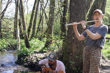 Flyer for Shifting Waterscapes performance and talk