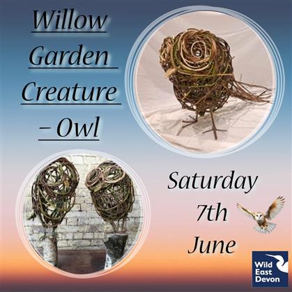 Flyer for Willow Garden Sculpture Creature – Owl