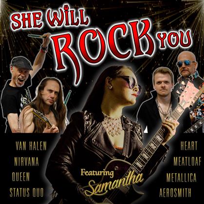Flyer for She Will Rock You