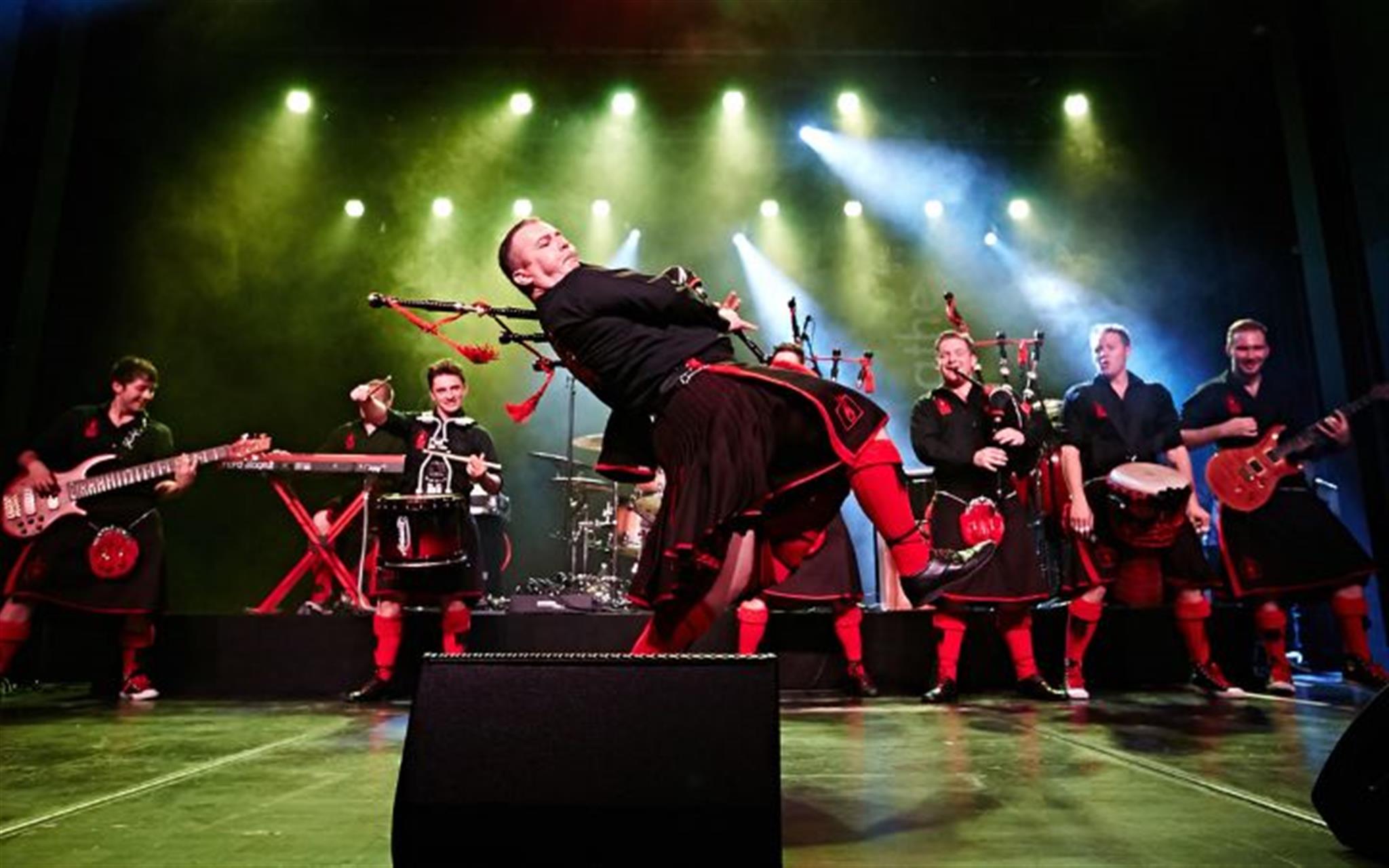 Red Hot Chilli Pipers featuring the Red Hot Chilli Dancers