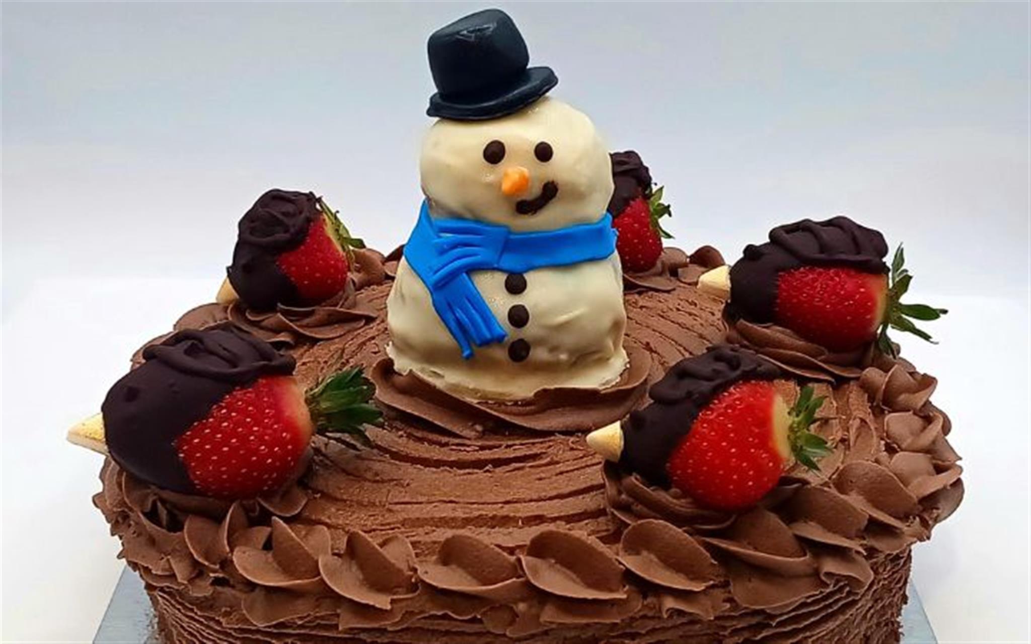Christmas Cake Decorating - Cake Pops & Chocolate Strawberry Robins image