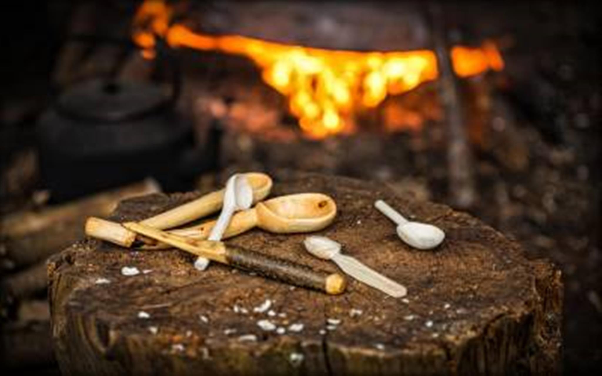 Spoon Carving at West Stow image