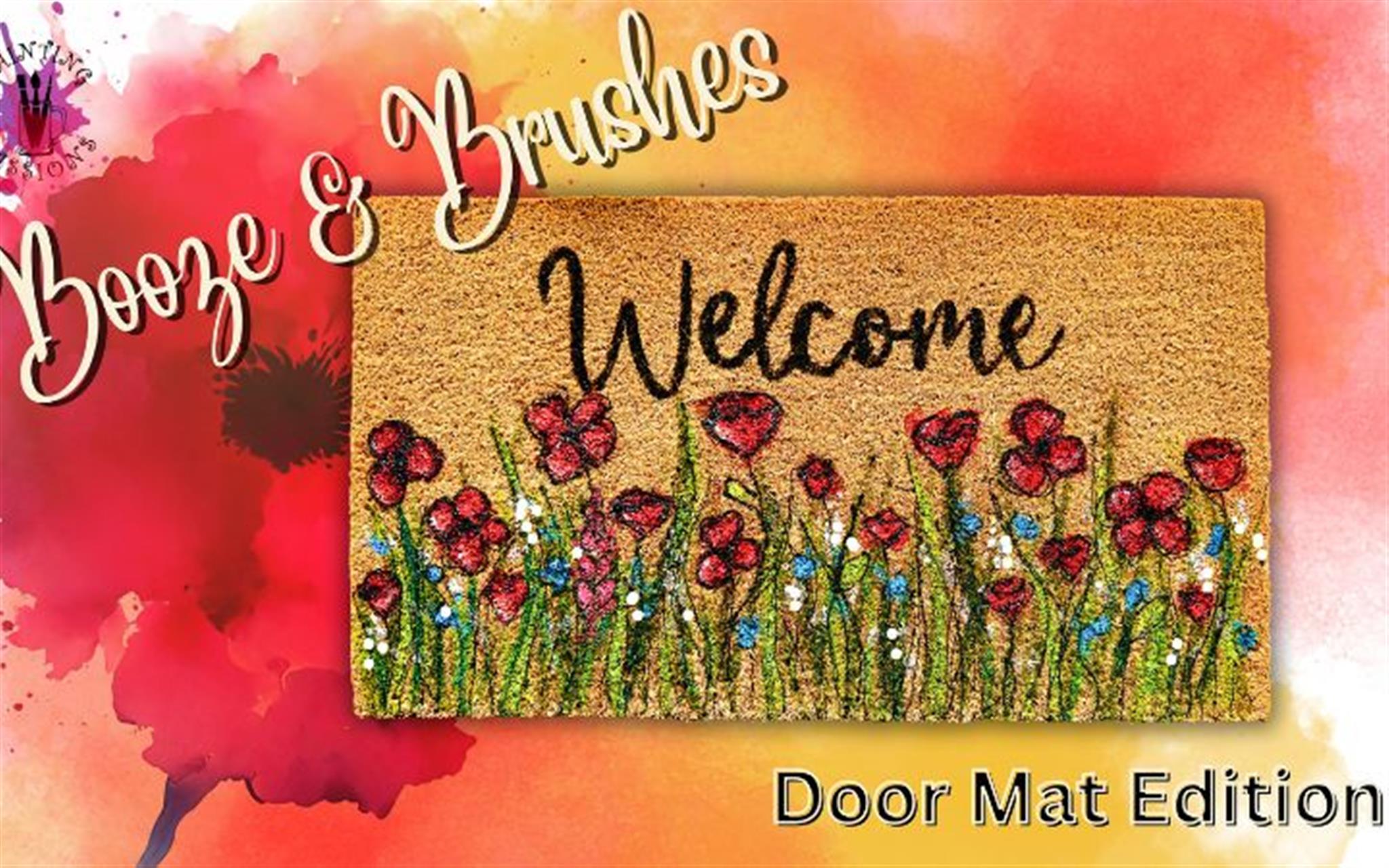 Booze & Brushes - Door Mat Edition image