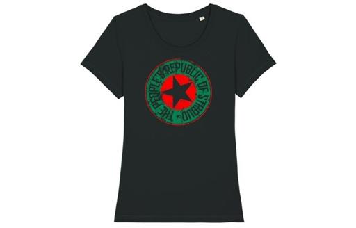 Womens Retro Red/Green Print - Black (L) 234