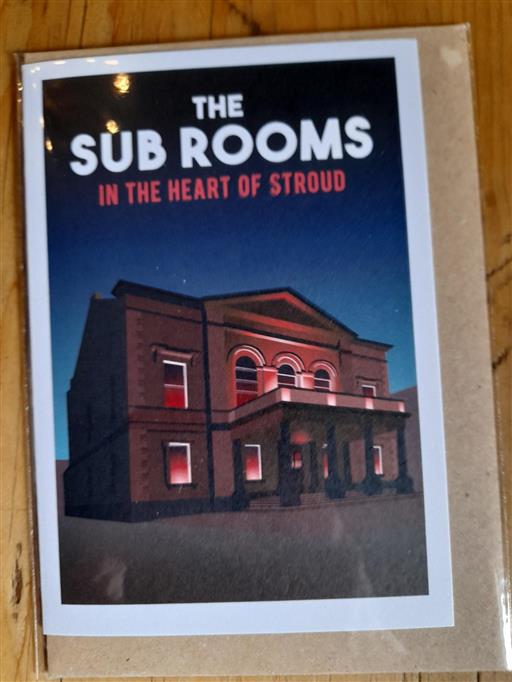 Sub Rooms Greetings Card - Night